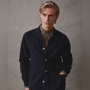 Todd Snyder Cashmere Cardigan in Navy